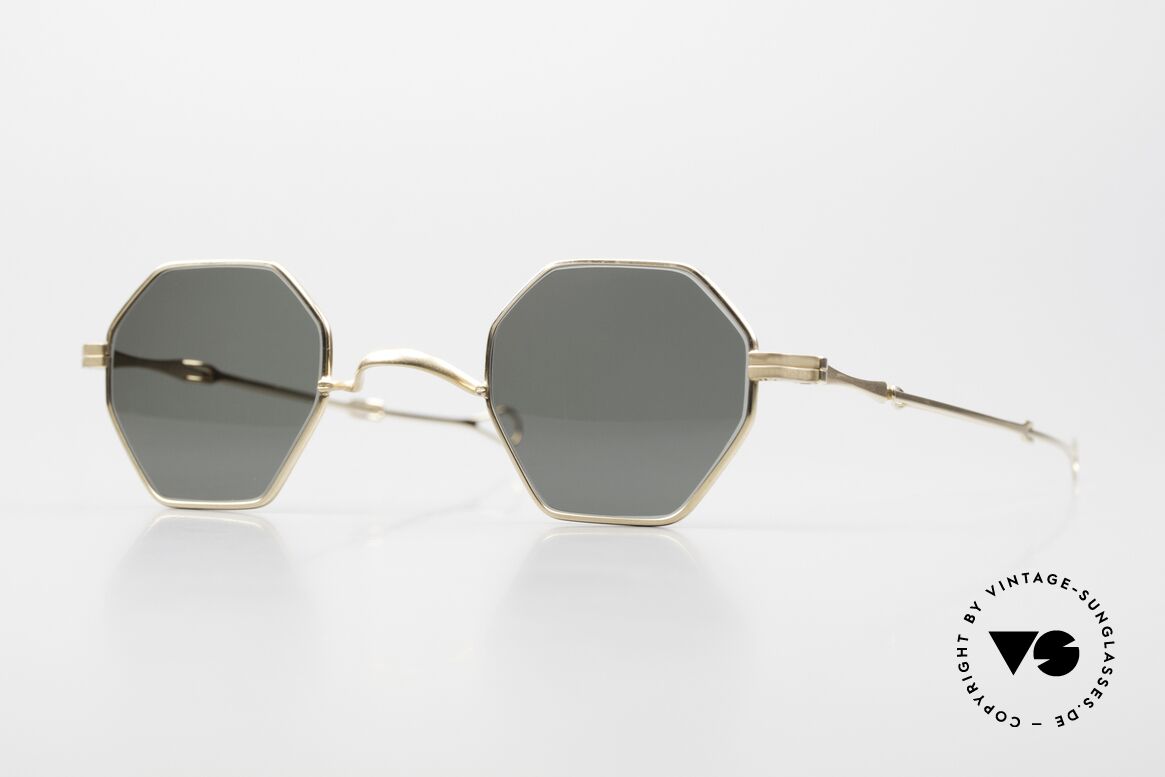 Lunor I 11 Telescopic Gold Plated Luxus Fassung, extrem seltene vintage LUNOR Brille, Modell "I 11", Passend für Herren und Damen