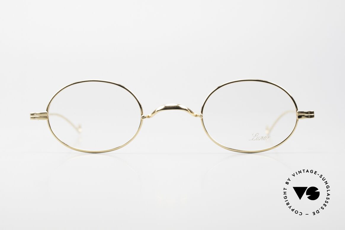 Lunor II 10 Ovale Brille Gelbgold GP, ovale vintage Brille der Lunor II Serie, Metallfassung, Passend für Herren und Damen Lunor II 10 Ovale Brille Gelbgold GP, ovale vintage Brille der Lunor II Serie, Metallfassung, Passend für Herren und Damen