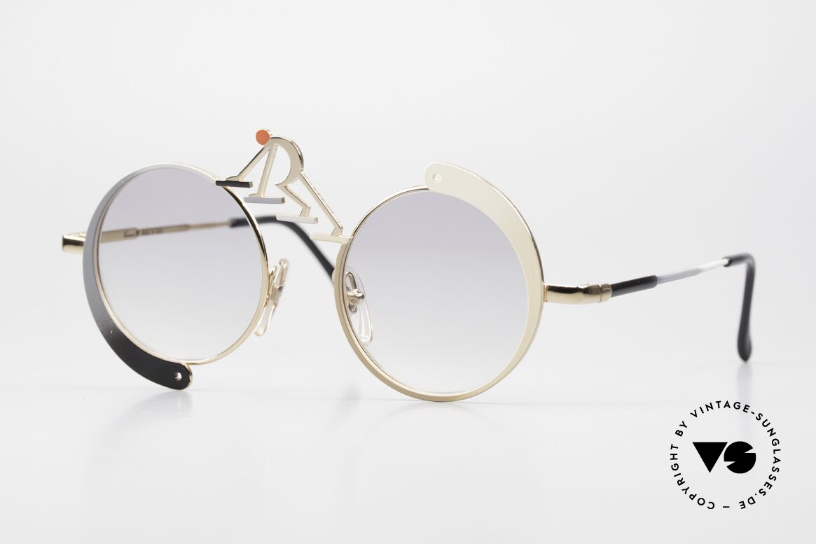 Casanova SC5 Yin und Yang Sonnenbrille, Casanova Kunstsonnenbrille mit Yin und Yang Symbol, Passend für Herren und Damen