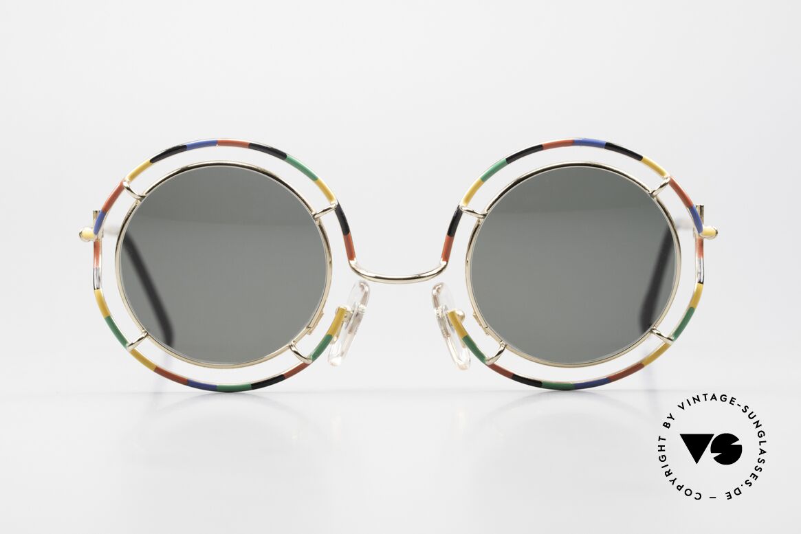 Taxi ST7 by Casanova Farbenfrohe Sonnenbrille, farbenfrohes Design & schwungvolle Rahmengestaltung, Passend für Herren und Damen