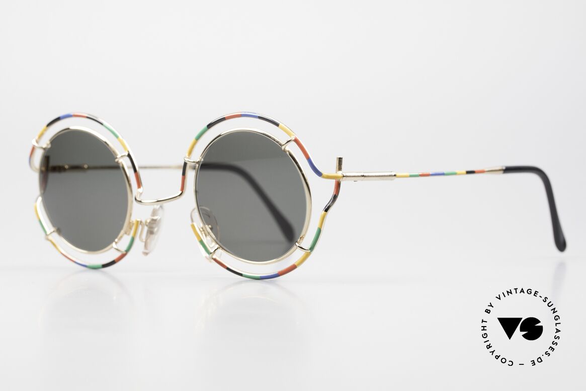 Taxi ST7 by Casanova Farbenfrohe Sonnenbrille, verkörpert die Ausgelassenheit d. venezian. Karnevals, Passend für Herren und Damen