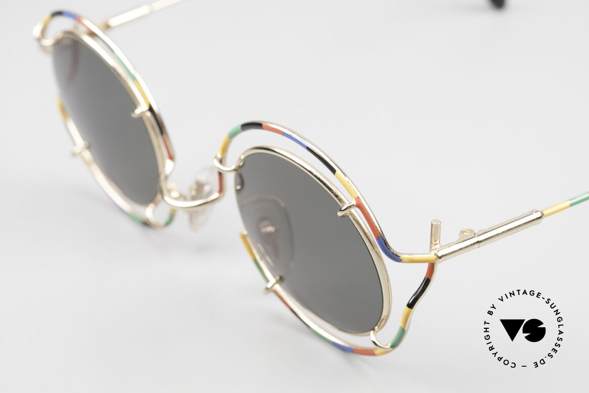 Taxi ST7 by Casanova Farbenfrohe Sonnenbrille, ungetragenes limitiertes Einzelstück, Sammlerobjekt, Passend für Herren und Damen