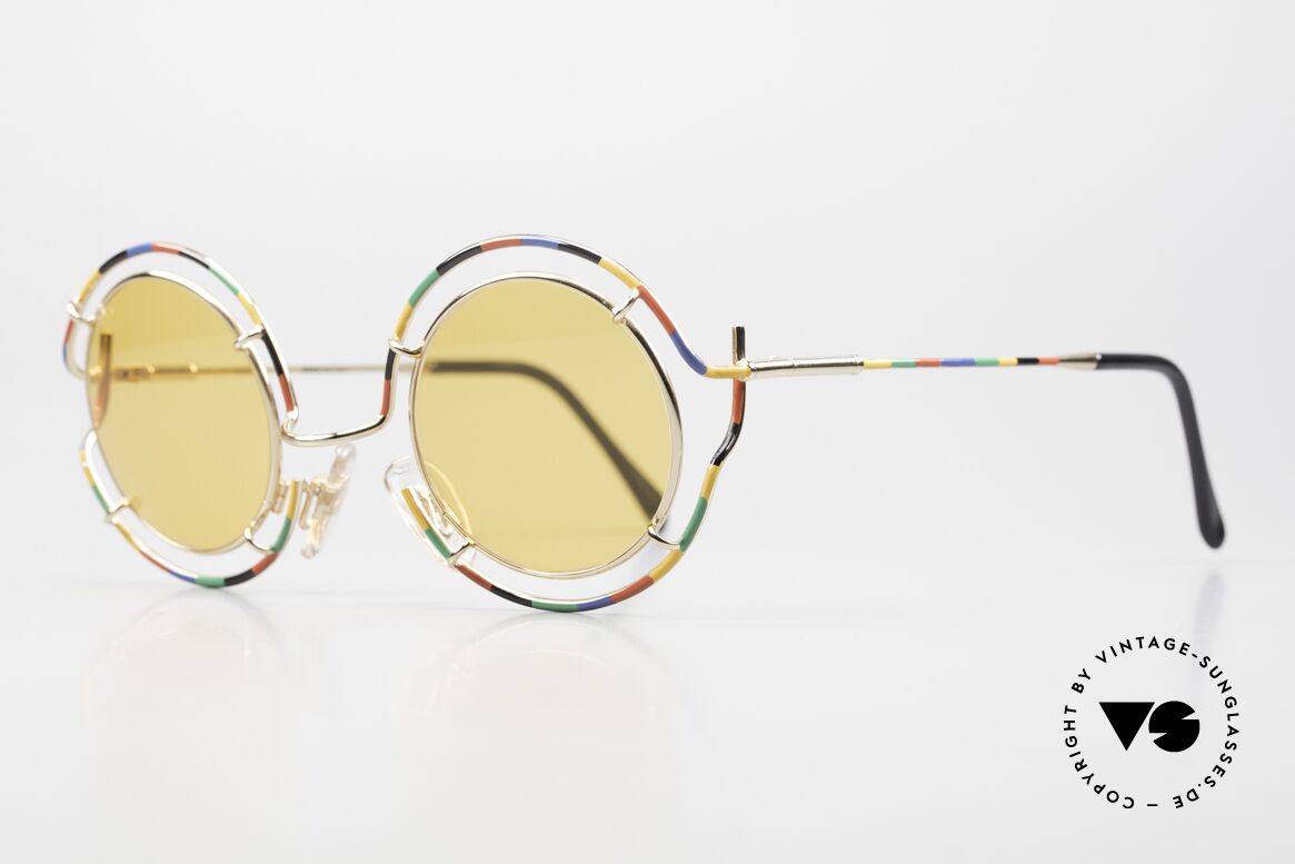 Taxi ST7 by Casanova Runde Kunstsonnenbrille, verkörpert die Ausgelassenheit d. venezian. Karnevals, Passend für Herren und Damen
