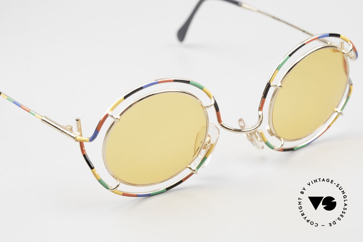 Taxi ST7 by Casanova Runde Kunstsonnenbrille, zudem funktional als Brille od. Sonnenbrille verglasbar, Passend für Herren und Damen