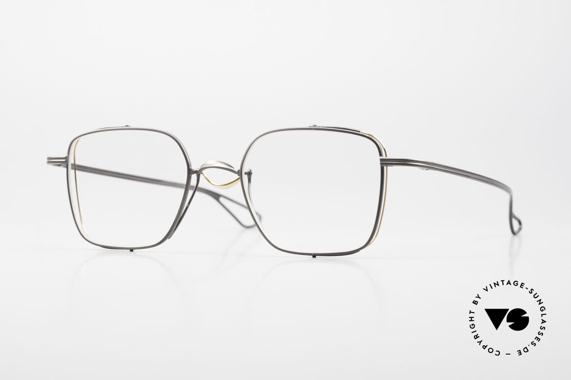 DITA Lineto Herrenbrille Eckig Titan, DITA Lineto, DTX 124-49-03, BLK-GLD, 49/20, 140, Passend für Herren