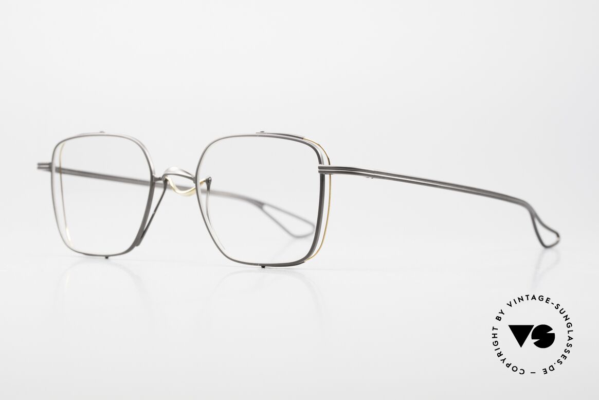 DITA Lineto Herrenbrille Eckig Titan, Titanium-Rahmen mit komfortablem Steg (rotierbar), Passend für Herren