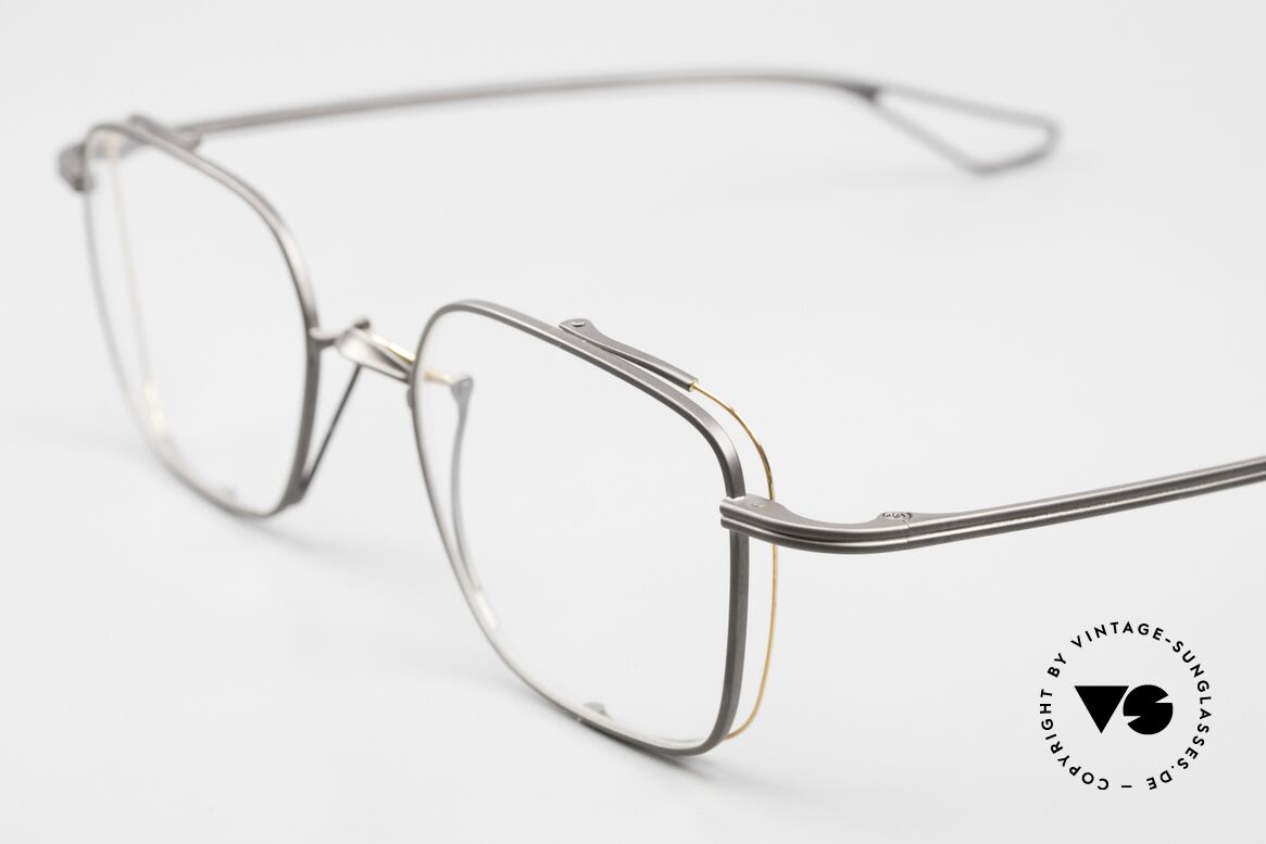 DITA Lineto Herrenbrille Eckig Titan, mit einem feinen Draht als edles Detail an der Seite, Passend für Herren