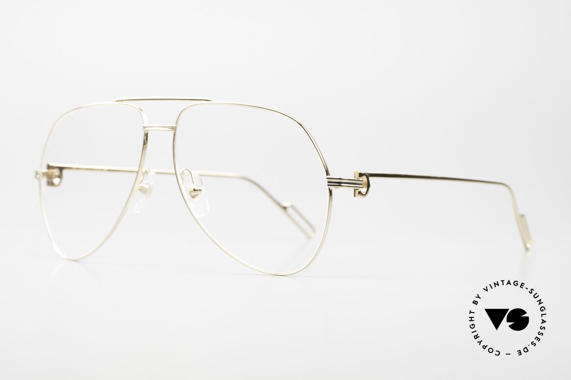 Cartier Première De Cartier Herrenbrille Pilot Vergoldet, basierend auf der Cartier Vendome von 1983, Passend für Herren