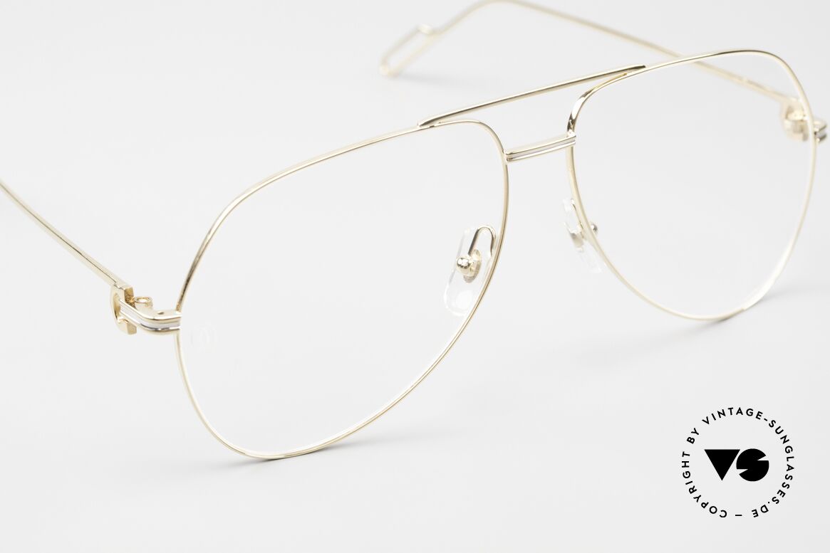 Cartier Première De Cartier Herrenbrille Pilot Vergoldet, TOP-Qualität; Größe 60/14 140, made in France, Passend für Herren