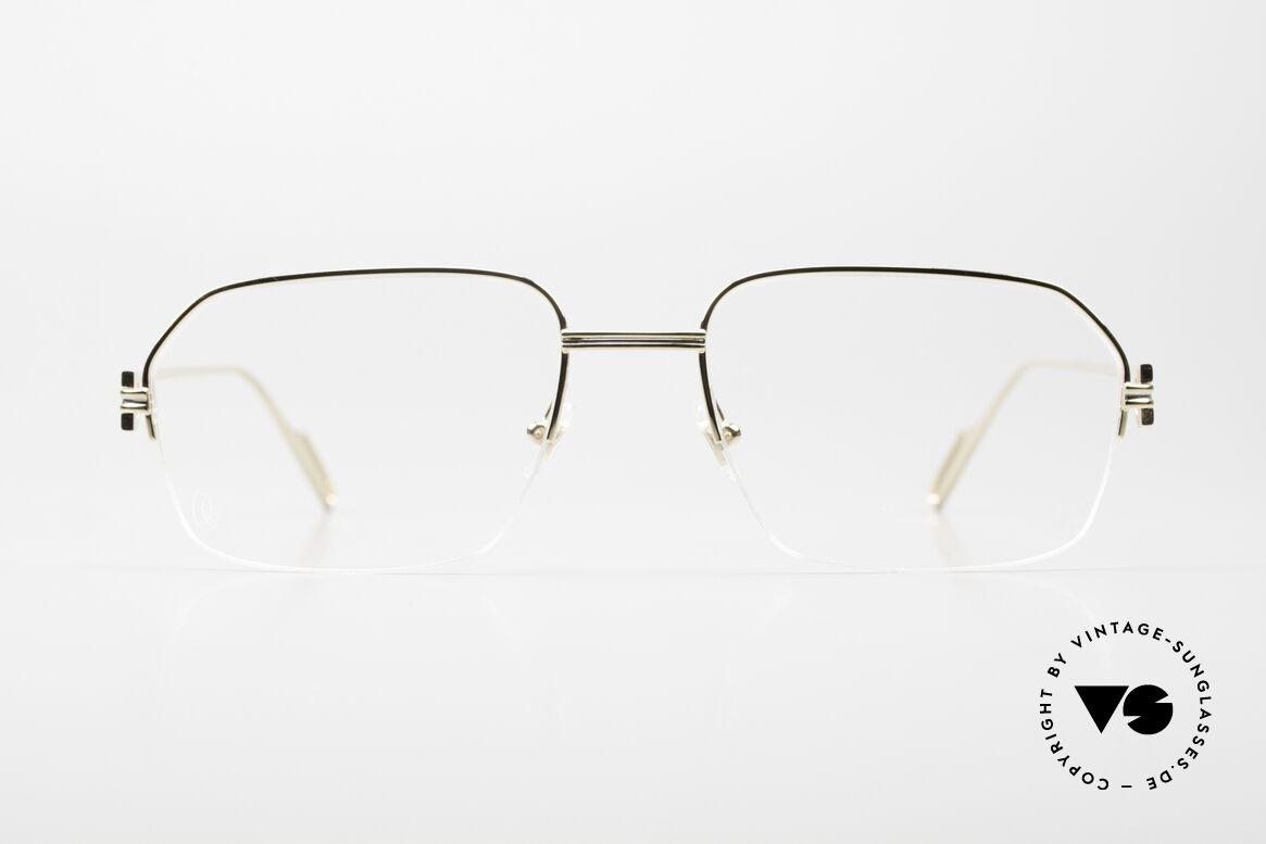 Cartier Première De Cartier Halb Rahmenlose Brille Men, halb rahmenlose Herrenbrille von Cartier, Paris, Passend für Herren Cartier Première De Cartier Halb Rahmenlose Brille Men, halb rahmenlose Herrenbrille von Cartier, Paris, Passend für Herren