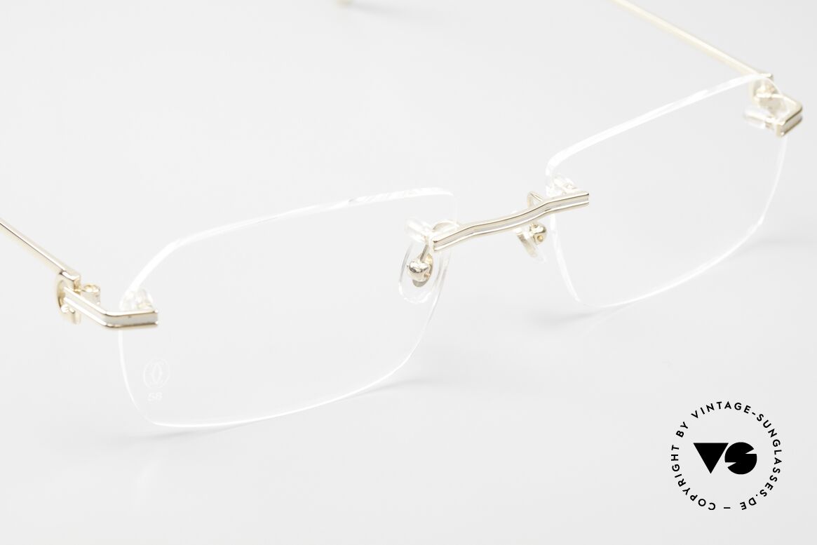 Cartier Première De Cartier Randlose Luxusbrille Men, TOP-Qualität; Größe 58/19 145, made in France, Passend für Herren