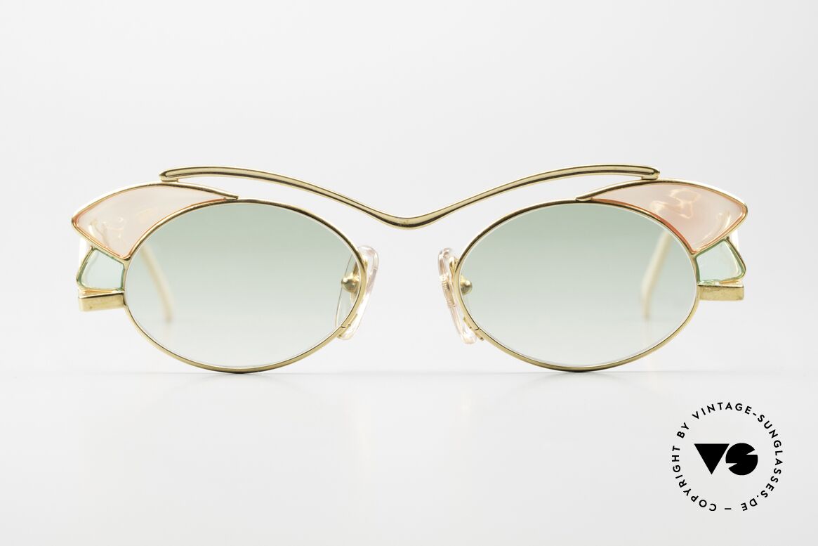 Casanova LC1 Murano Glas Sonnenbrille, tolles Zusammenspiel v. Farbe, Form & Funktionalität, Passend für Damen