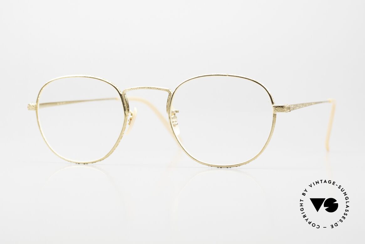Oliver Peoples OP48 True Vintage Brille Vergoldet, klassische vintage Oliver Peoples Brille von 1991, Passend für Herren und Damen