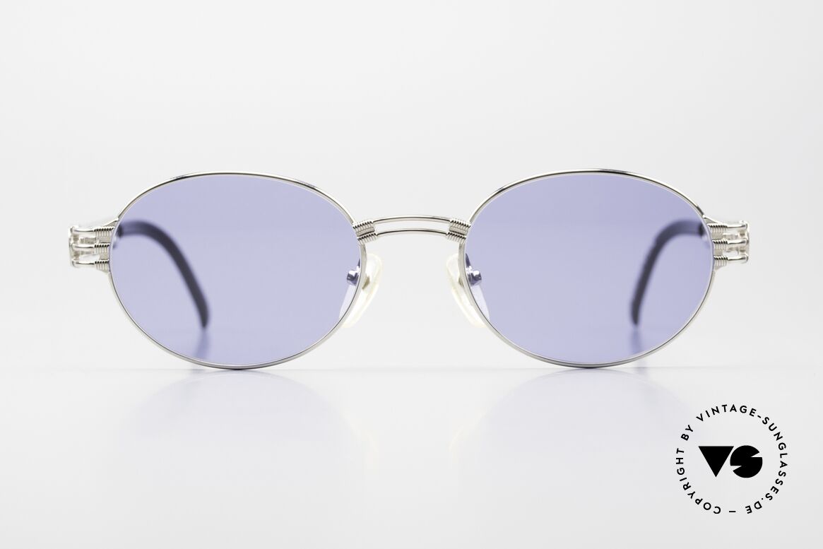 Jean Paul Gaultier 57-5107 Ovale Vintage Sonnenbrille, ausdrucksstarke vintage Sonnenbrille von Gaultier, Passend für Herren und Damen