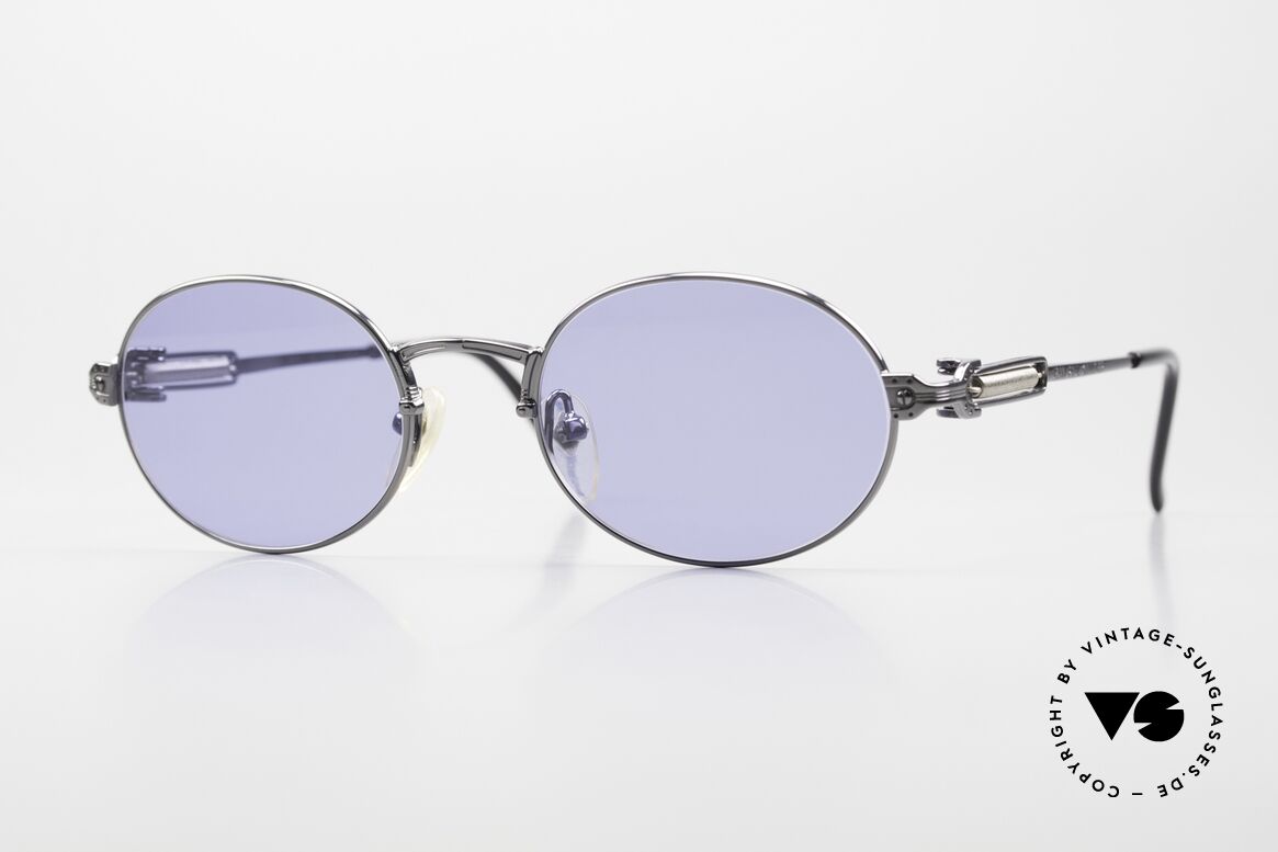Jean Paul Gaultier 55-5104 Ovale Designer Sonnenbrille, einzigartige Jean Paul Gaultier Designersonnenbrille, Passend für Herren und Damen