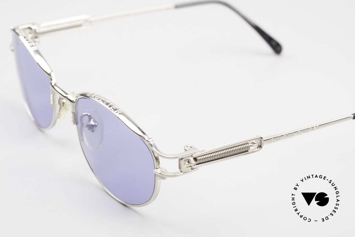 Jean Paul Gaultier 55-5109 Rare 2Pac Brille Von 1996, genialer Bügel-Klappmechanismus mit Sprungfedern, Passend für Herren und Damen
