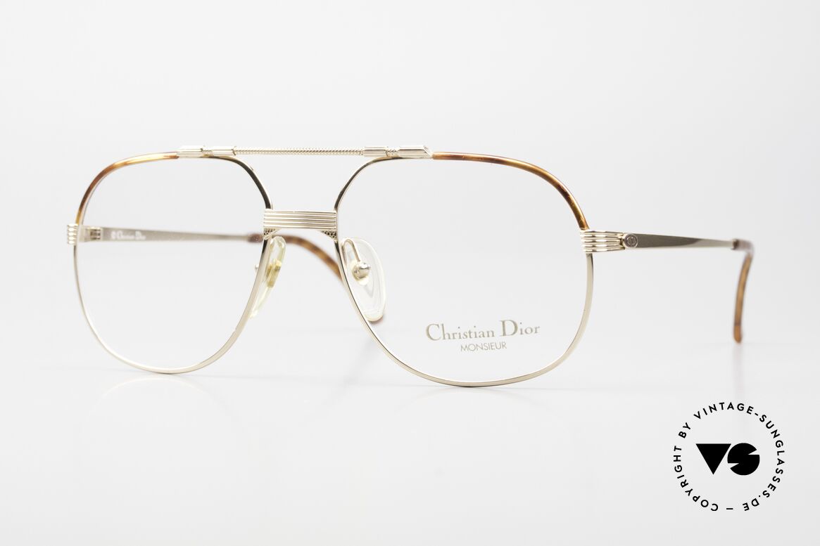 Christian Dior 2487 Vergoldete Monsieur Serie 80er, Christian Dior Brillengestell;Monsieur-Serie; 58-18, Passend für Herren