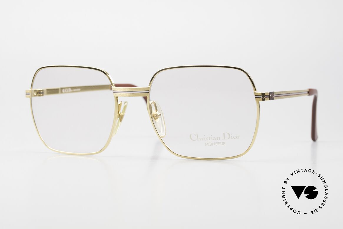 Christian Dior 2389 Vergoldete Monsieur Brille, vintage Brille aus der legendären Dior Monsieur Serie, Passend für Herren