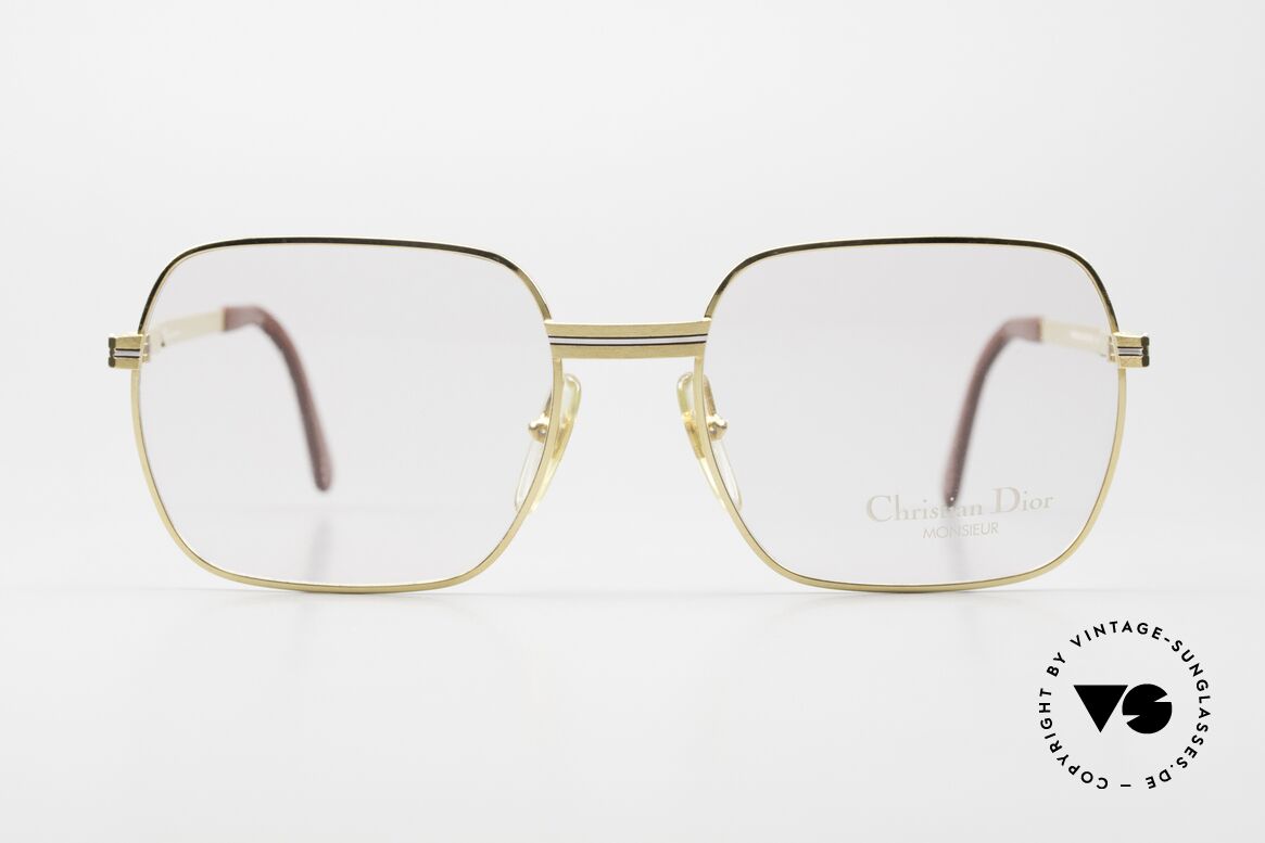 Christian Dior 2389 Vergoldete Monsieur Brille, vergoldete und rhodinierte Fassung; Federscharniere!, Passend für Herren