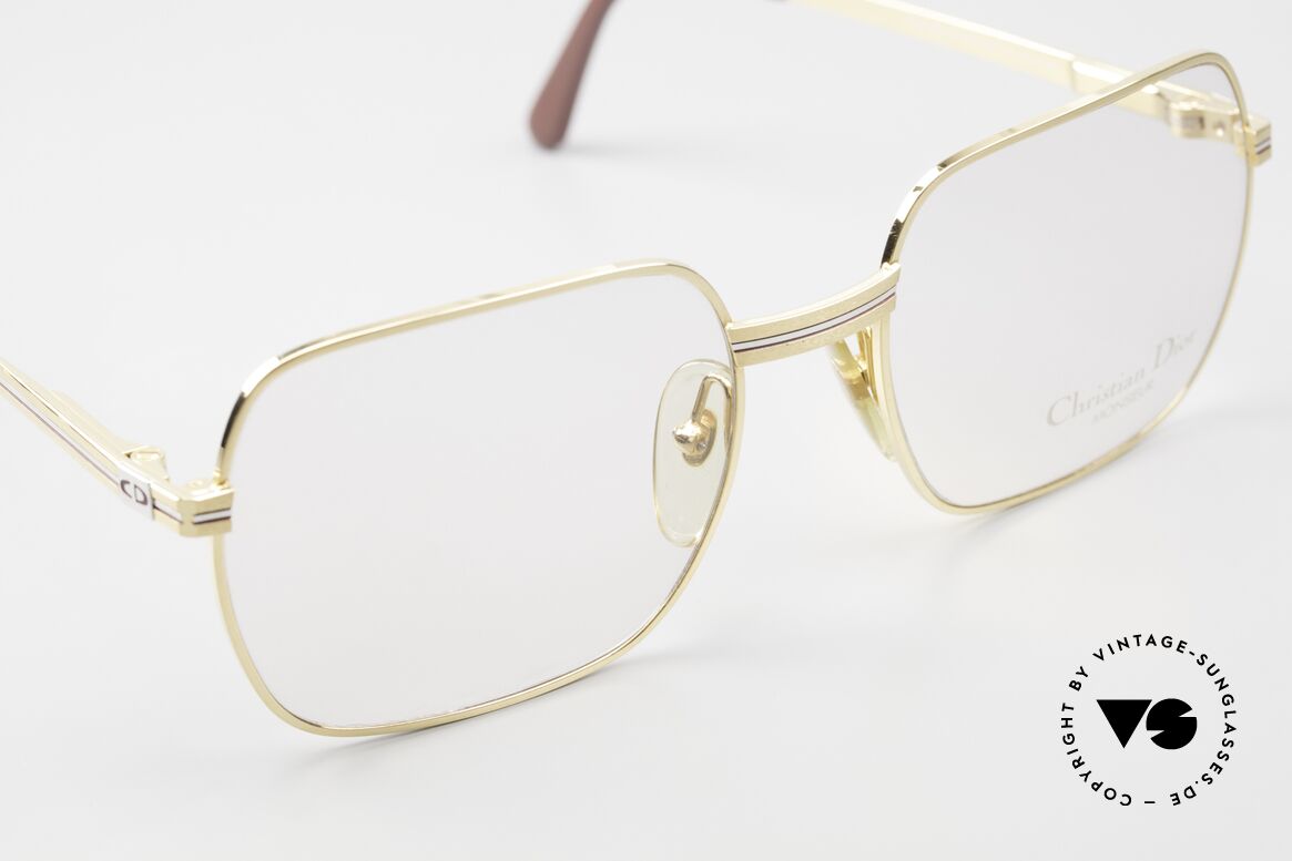 Christian Dior 2389 Vergoldete Monsieur Brille, KEINE Retrobrille, sondern vintage ORIGINAL von 1988, Passend für Herren
