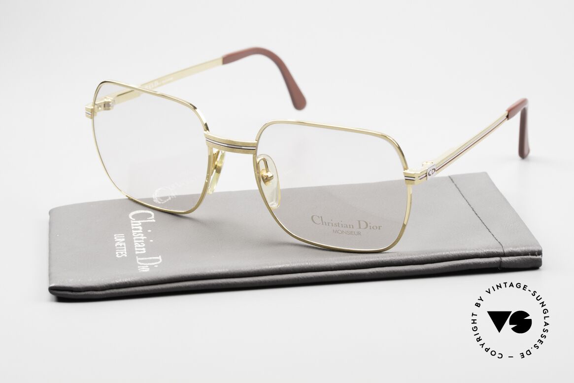 Christian Dior 2389 Vergoldete Monsieur Brille, Größe: large, Passend für Herren