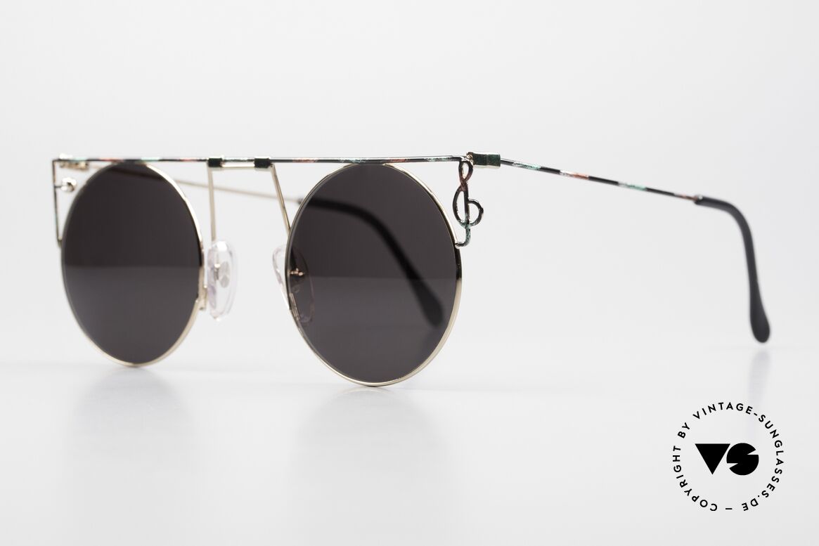 Casanova MTC 8 Kunst Sonnenbrille 90er, begehrtes Sammlerstück; 24kt vergoldete Fassung, Passend für Herren und Damen