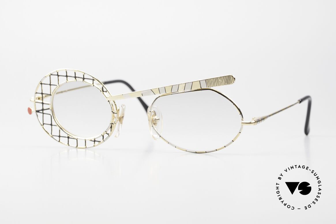 Casanova SC8 Tennis Schläger Sonnenbrille, vintage 80er Jahre Kunst-Designerbrille von Casanova, Passend für Herren und Damen