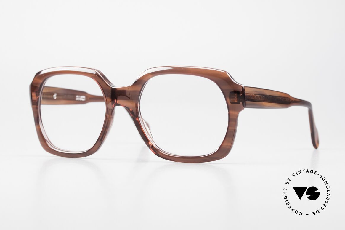 Metzler 2063 Old School 70er Brille XL, echte Metzler Qualitäts-Brillenfassung der 70er Jahre, Passend für Herren