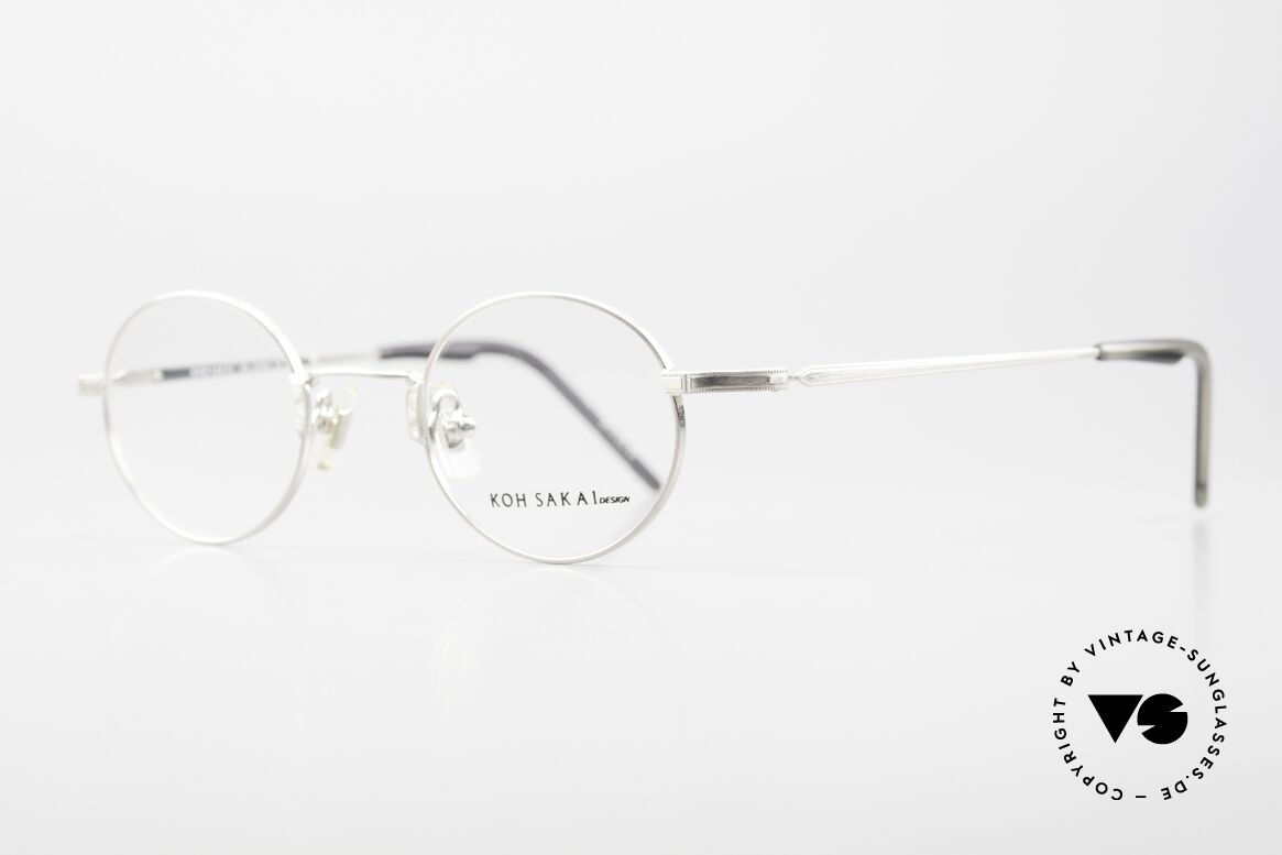 Koh Sakai KS9700 Runde Brille Titanium 90er, 1997 in Los Angeles designed & in Sabae (JP) produziert, Passend für Herren und Damen