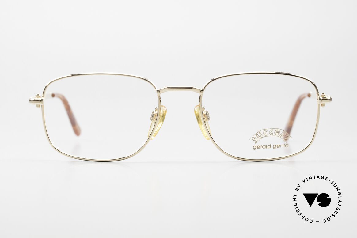 Gerald Genta Success 01 Vintage Brille Gold-Plated, Gérald Genta: eher bekannt für außergewöhnliche Uhren, Passend für Herren