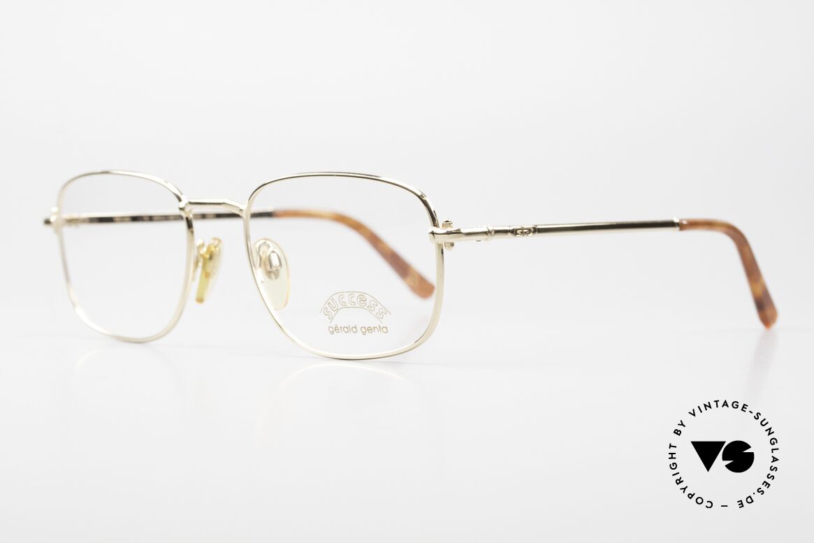 Gerald Genta Success 01 Vintage Brille Gold-Plated, entwarf u.a. die „GRANDE Sonnerie“ (Preis: ca. $1 Mio.), Passend für Herren