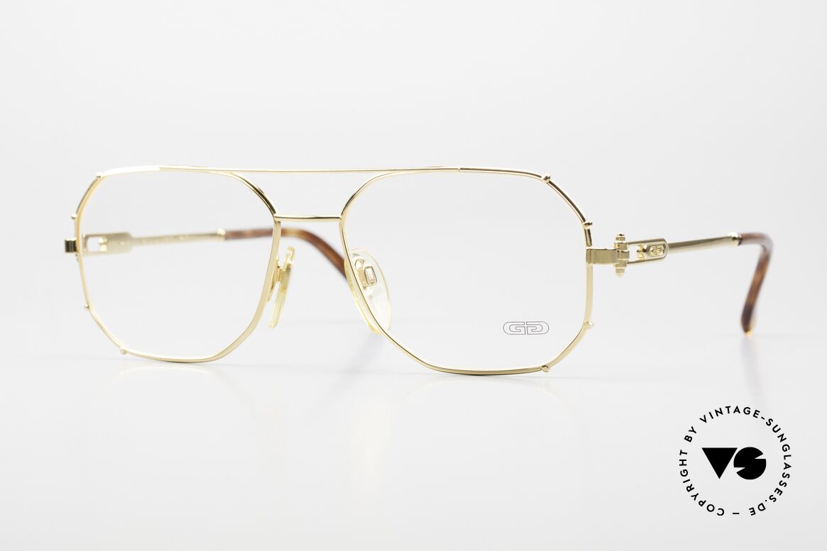 Gerald Genta Gold & Gold 01 Außergewöhnliche Luxusbrille, interessante & seltene Luxus-Herrenbrille aus den 90ern, Passend für Herren