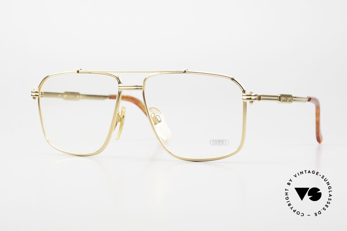 Gerald Genta New Classic 03 24kt Made in Japan Qualität, echte, rare vintage Brille in fühlbarer Wahnsinnsqualität, Passend für Herren