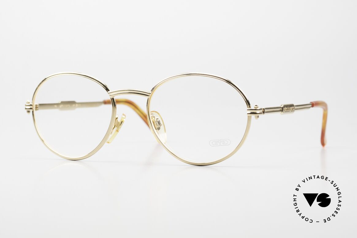 Gerald Genta New Classic 02 24kt Brille für die Ewigkeit, rare ovale vintage Brille in fühlbarer Wahnsinnsqualität, Passend für Herren und Damen