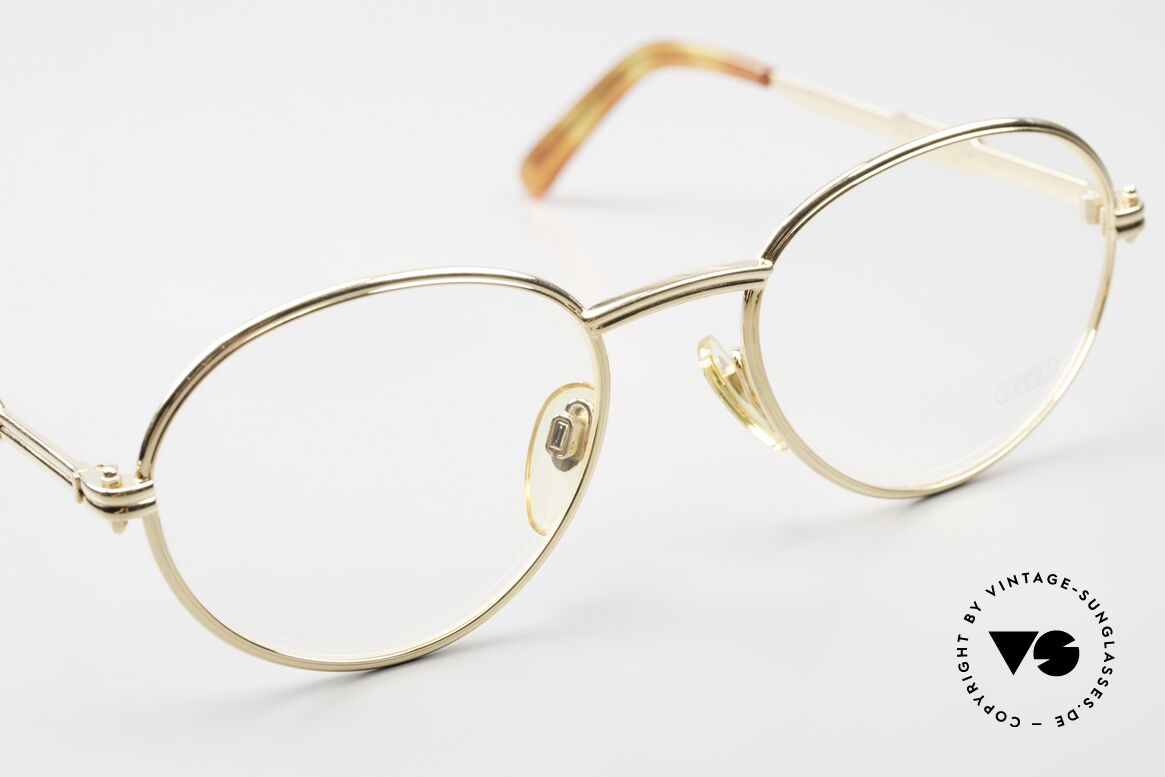 Gerald Genta New Classic 02 24kt Brille für die Ewigkeit, ungetragenes Einzelstück mit Seriennummer, Gr. 53/20, Passend für Herren und Damen