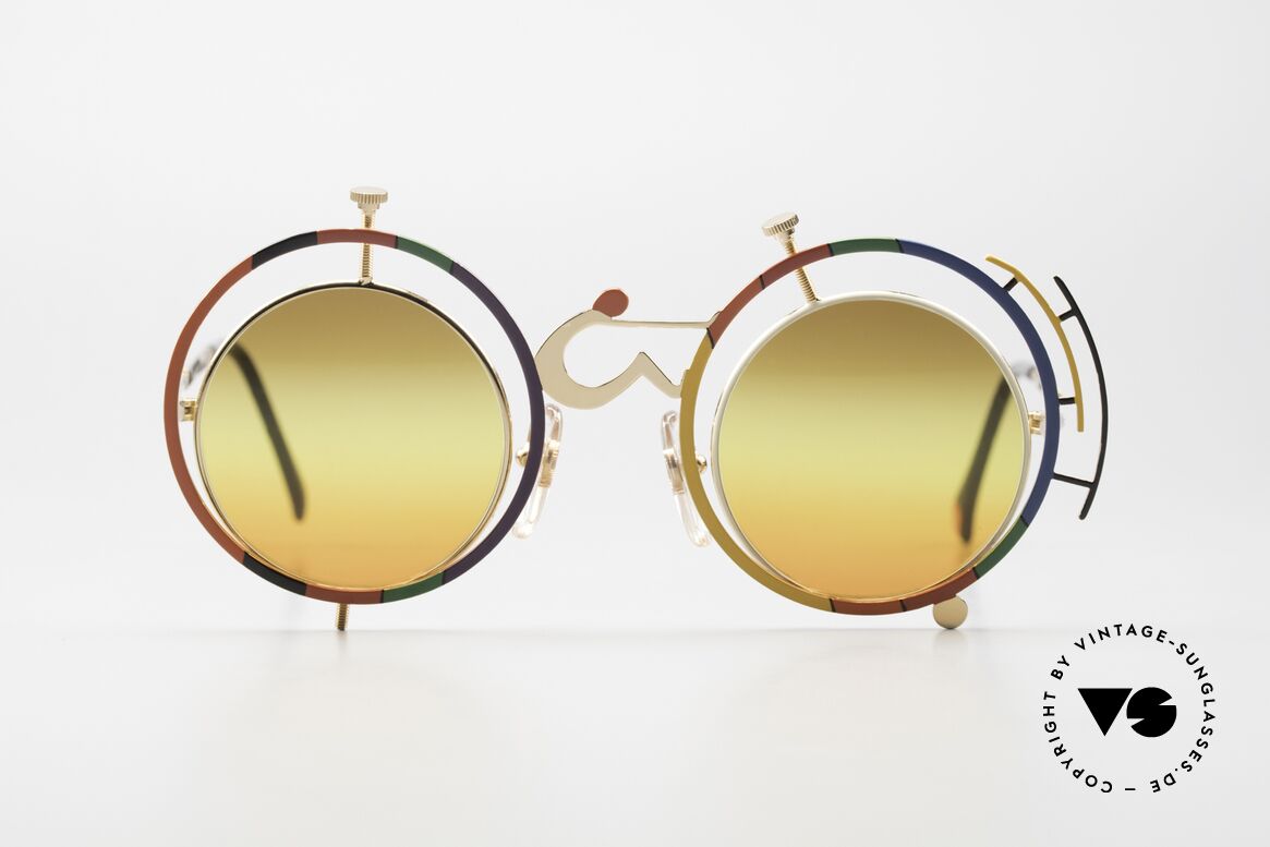 Casanova SC3 Farbenfrohe Vintage Brille, legendäre 'Simbolismo-Serie' ("Symbolist. Manifest"), Passend für Herren und Damen