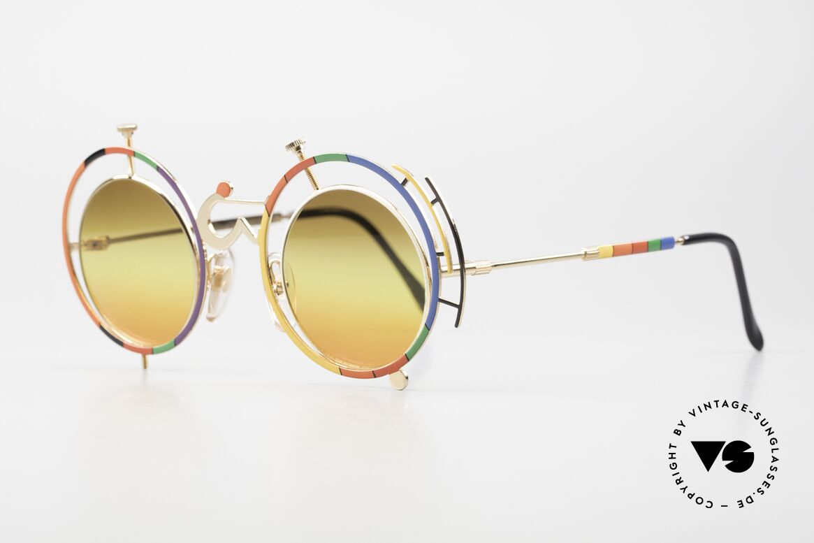 Casanova SC3 Farbenfrohe Vintage Brille, wesentliche Eigenschaft der symbolistischen Kunst, Passend für Herren und Damen