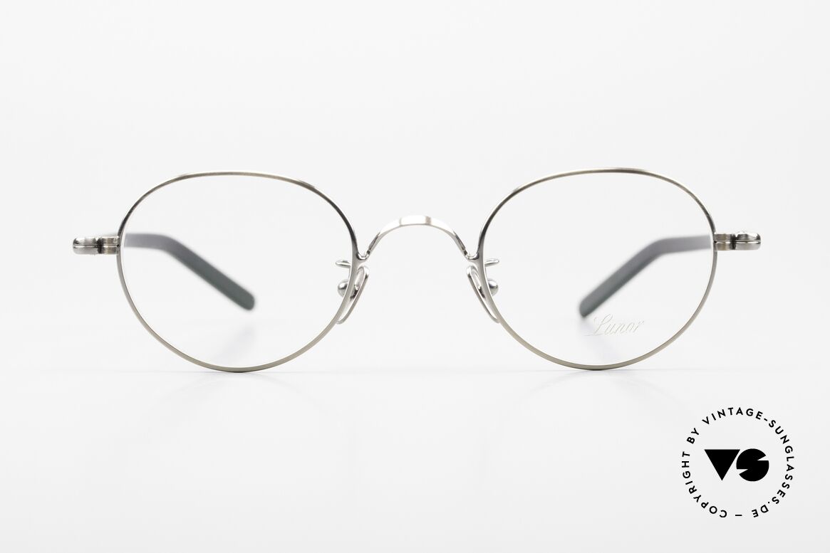 Lunor VA 108 Panto Brille Antik Silber, Lunor ist ehrliches Handwerk mit Liebe zum Detail, Passend für Herren und Damen