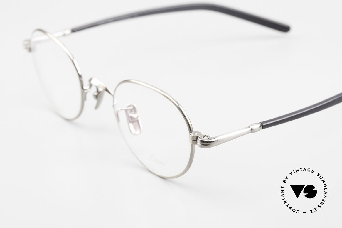 Lunor VA 108 Panto Brille Antik Silber, Modell VA 108: Bügel aus einer Acetat-Metallkombi, Passend für Herren und Damen