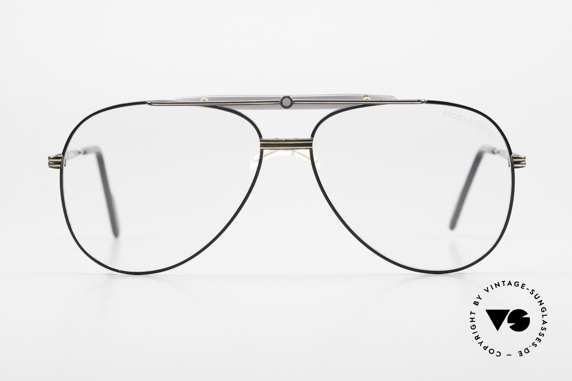 Alpina PCF 250 Sportliche 90er Aviator Brille, Alpina Brille aus der legendären ProCar-Series, Passend für Herren