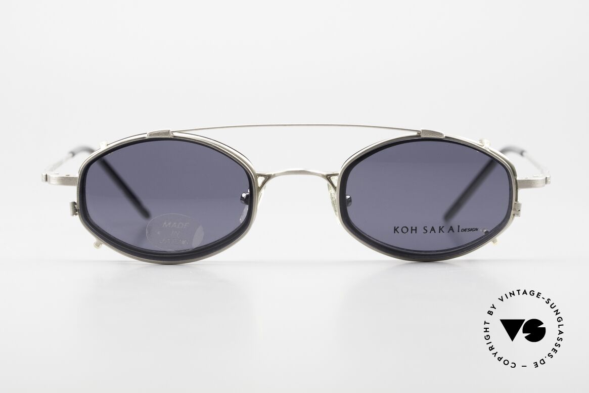 Koh Sakai KS9836 Clip On Titanium Brille 90er, vintage Titanium-Brille von Koh Sakai, Modell KS9836, Passend für Herren und Damen