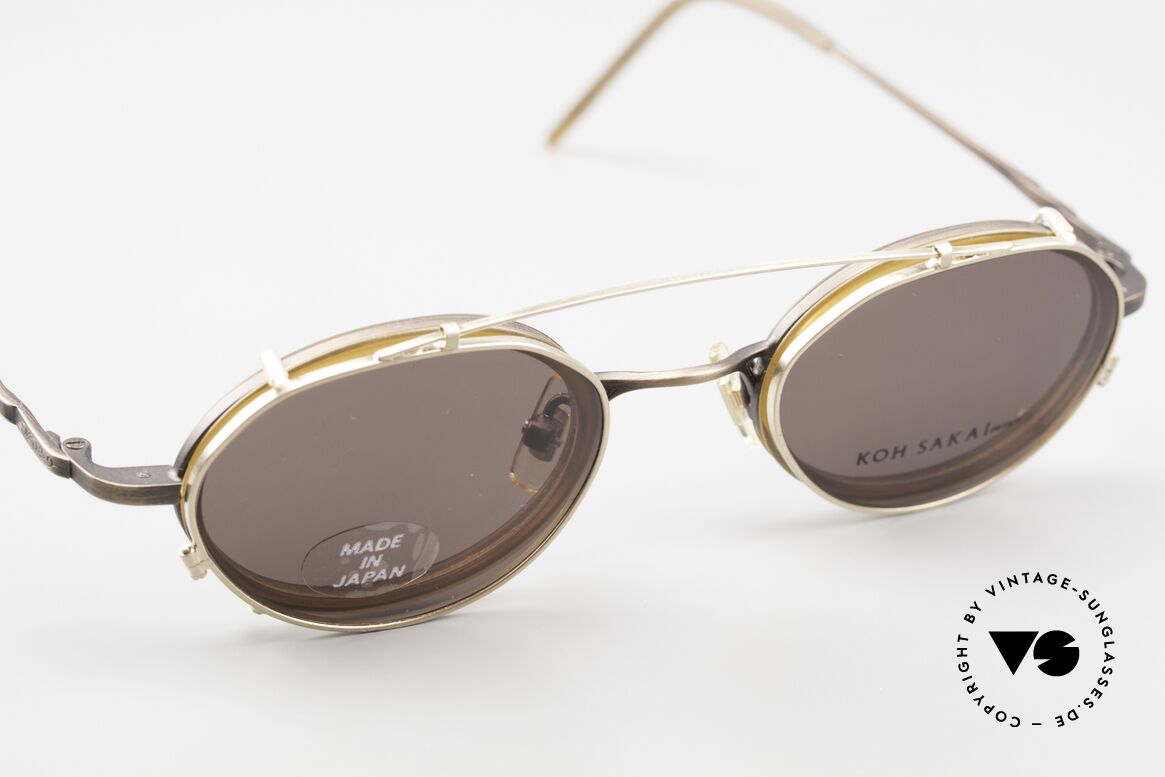 Koh Sakai KS9831 90er Brille Made in Japan Oval, entsprechend sind Qualität & Anmutung identisch top, Passend für Herren