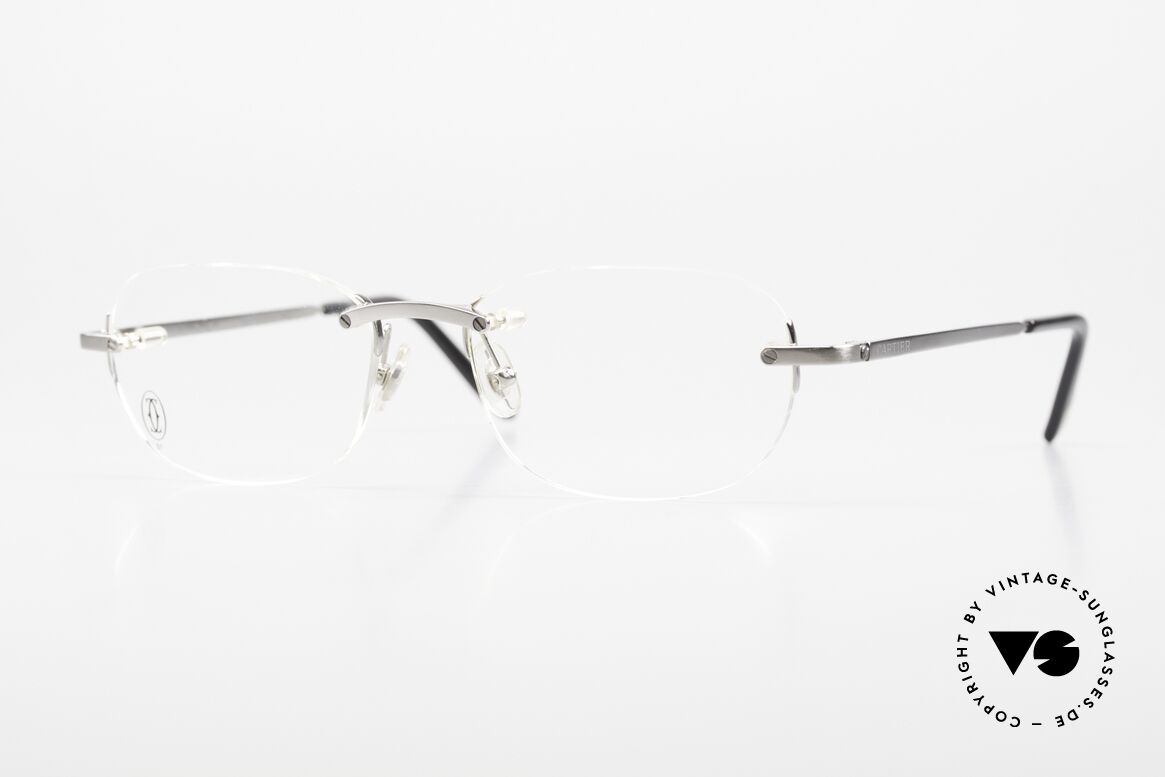 Cartier T-Eye Rimless Titanium Brille Randlos, randlose Cartier Brille der T-Eye R Collection, Passend für Herren und Damen