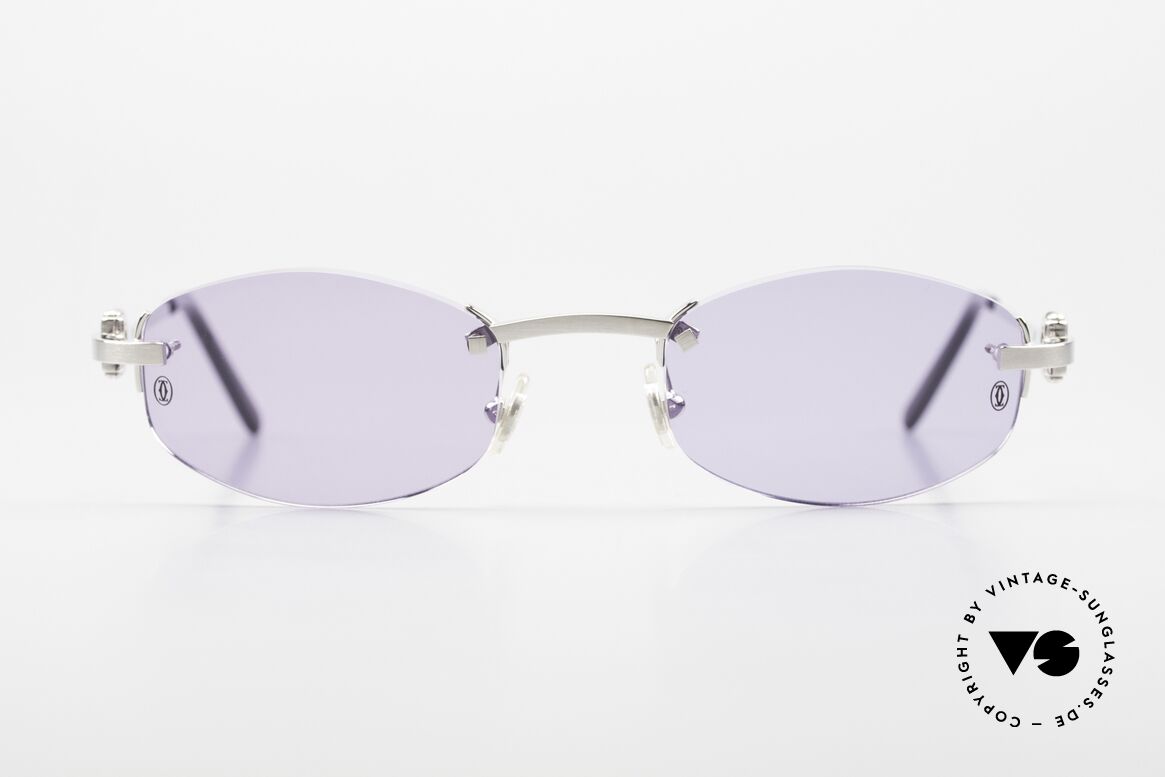 Cartier Meltem Luxus Sonnenbrille Randlos, unisex Sonnenbrille Gr. 50/21; 135mm Bügel, Passend für Herren und Damen