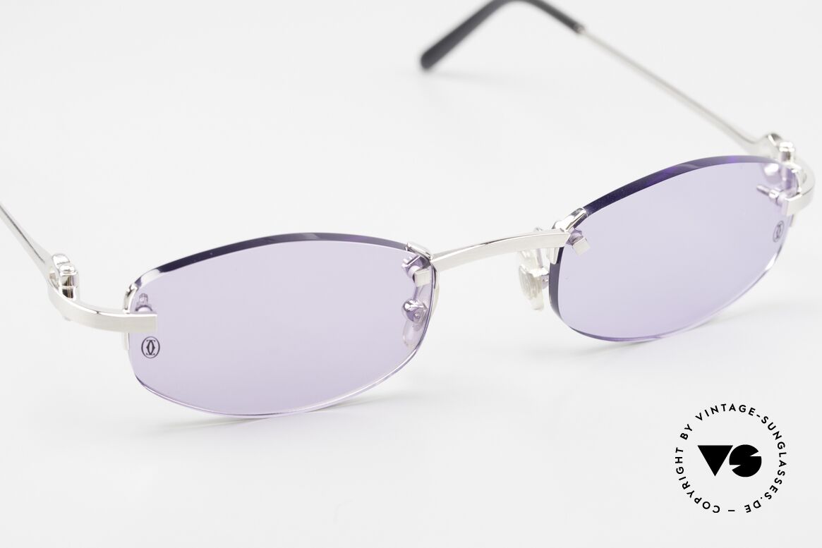 Cartier Meltem Luxus Sonnenbrille Randlos, ca. 20 Jahre altes ungetragenes Cartier Original, Passend für Herren und Damen