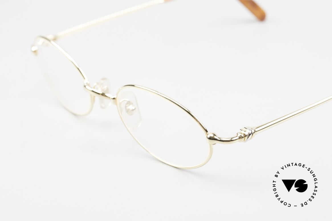 Cartier Filao Ovale 90er Brille Vergoldet, ungetragene vintage Brille mit Box & Verpackung, Passend für Herren und Damen