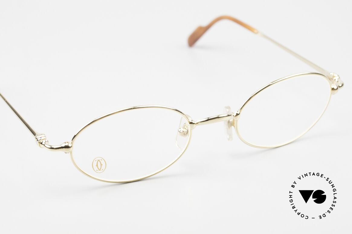 Cartier Filao Ovale 90er Brille Vergoldet, KEINE RETRO Cartier Brille; ein Original von 1999!, Passend für Herren und Damen