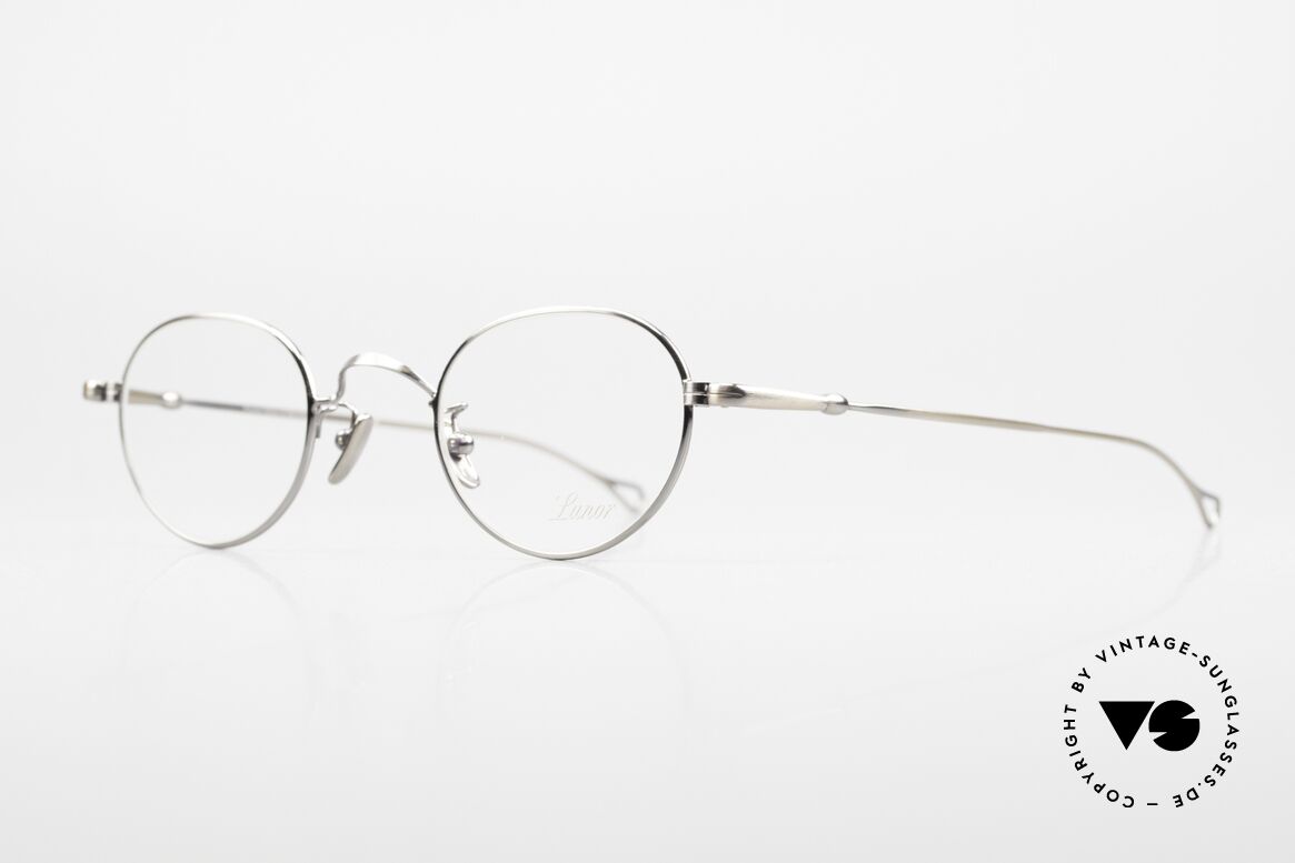 Lunor V 108 Vintage Brille In Antik Metall, Modell V 108: sehr elegante Pantobrille für Herren, Passend für Herren