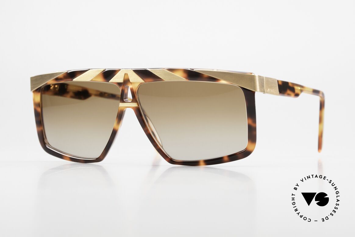 Alpina G81 Sonnenbrille 24kt Vergoldet, vintage Alpina G81 Sonnenbrille, Größe 61/09, 135, Passend für Herren und Damen