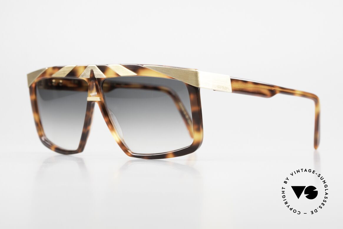 Alpina G81 24kt Vergoldete Sonnenbrille, außergewöhnliches Brillendesign in Farbe und Form, Passend für Herren und Damen